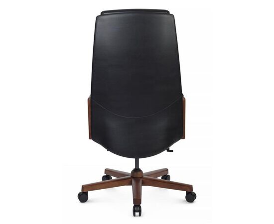 Кресло Франко 66x70x120/126 A2415-1 Чёрный, Основной цвет: Чёрный, Ширина: 66, Высота: 126, Глубина: 70, Максимальная ширина: 66, Максимальная глубина: 70, Максимальная высота: 126, Вес: 37, Материал сиденья: натуральная кожа/экокожа, Механизм: синхромеханизм с фиксацией в 4 положениях, Подголовник: обитые кожей в цвет кресла/массив  дерева, Цвет сиденья: Черный, Цвет спинки: Черный, Максимальная нагрузка: 250, Материал спинки: натуральная кожа/экокожа, Гарантия: 5 лет, Страна производитель: Китай, Объем: 0,311, Бренд: РИВА ООО, Артикул для сайта: A2415-1, изображение 4post-test