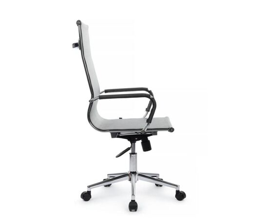 Кресло Хьюго RCH 57x56x109/119 6001-1SE Серебристо-серый, Основной цвет: Серебристо-серый, Ширина: 57, Высота: 119, Глубина: 56, Максимальная ширина: 57, Максимальная глубина: 56, Максимальная высота: 119, Вес: 12,6, Материал сиденья: сетка, Механизм: топ-ган, Подголовник: металлические хромированные, с накладками из сетки в цвет кресла, Цвет сиденья: Серебристо-серый, Цвет спинки: Серебристо-серый, Максимальная нагрузка: 120, Материал спинки: сетка, Гарантия: 1 год, Страна производитель: Китай, Объем: 0,288, Бренд: РИВА ООО, Артикул для сайта: 6001-1SE, изображение 2post-test