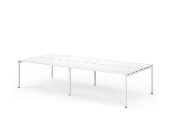 ТУР/TOUR Бенч на 4 рабочих места 316x139xh75 TOUR bench 320x139 W3 Белый, Основной цвет: Белый, Ширина: 316, Высота: 75, Глубина: 139, Максимальная ширина: 316, Максимальная глубина: 139, Максимальная высота: 75, Вес: 126,1, Объем: 0,34, Бренд: ЦЕНТРЭКСИМ ООО, Артикул для сайта: TOUR bench 320x139 W3, изображение 2post-test