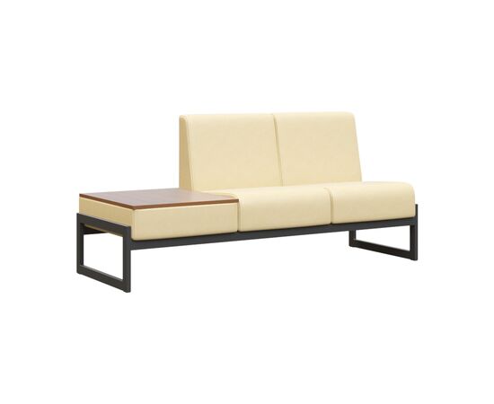 Модуль Диван двухместный столик универсальный 1855x700x800 MD.D2-ST2 Oregon 11/Орех Гварнери/Металл Черный, Основной цвет: Oregon 11/Орех Гварнери/Металл Черный, Ширина: 1855, Высота: 800, Глубина: 700, Максимальная ширина: 1855, Максимальная глубина: 700, Максимальная высота: 800, Объем: 0,57, Бренд: РИВА ООО, Артикул для сайта: MD.D2-ST2, изображение 3post-test