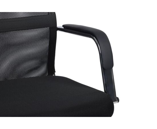 Кресло Нэсс RCH 61x72x121/131 NS-206 Чёрный, Основной цвет: Чёрный, Ширина: 61, Высота: 131, Глубина: 72, Максимальная ширина: 61, Максимальная глубина: 72, Максимальная высота: 131, Вес: 12,4, Материал сиденья: ткань, Механизм: топ-ган, Подголовник: хром, с накладками из экокожи в цвет кресла, Цвет сиденья: Черный, Цвет спинки: Черный, Максимальная нагрузка: 120, Материал спинки: экокожа/сетка, Гарантия: 1 год, Страна производитель: Россия, Объем: 0,145, Бренд: РИВА ООО, Артикул для сайта: NS-206, изображение 11post-test