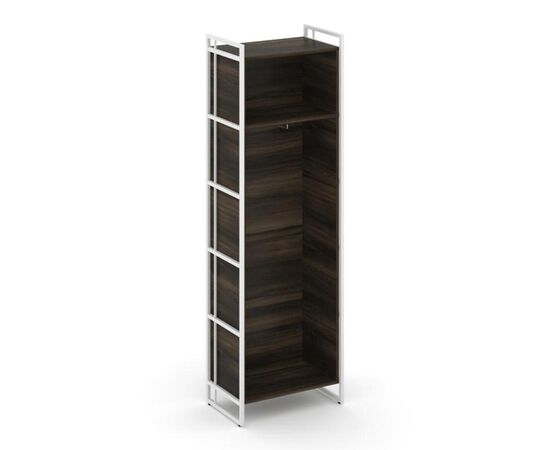 Рифт Гардероб 640x396x2010 RF.GB-51 (L) Дуб Мали/Металл Белый, Основной цвет: Дуб Мали/Металл Белый, Ширина: 640, Высота: 2010, Глубина: 396, Максимальная ширина: 640, Максимальная глубина: 396, Максимальная высота: 2010, Объем: 0,123, Бренд: РИВА ООО, Артикул для сайта: RF.GB-51 (L), изображение 2post-test