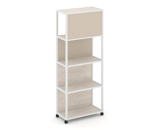 Шелф Мобайл Стеллаж 5 уровней 1 секция 1000x400x2000 VR.LT-STK-504.10 Денвер Светлый/Металл Белый/W-04, Основной цвет: Денвер Светлый/Металл Белый/W-04, Ширина: 1000, Высота: 2000, Глубина: 400, Максимальная ширина: 1000, Максимальная глубина: 400, Максимальная высота: 2000, Объем: 0,18, Бренд: РИВА ООО, Артикул для сайта: VR.LT-STK-504.10, изображение 3post-test