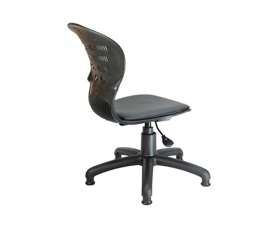 Кресло 60x60x78/88 1120 PL Black Чёрный, Минимальная высота: 78, Основной цвет: Чёрный, Максимальная нагрузка: 100, Ширина: 60, Высота: 88, Глубина: 60, Максимальная ширина: 60, Максимальная глубина: 60, Максимальная высота: 88, Вес: 10,9, Материал сиденья: экокожа, Цвет сиденья: Черный, Цвет спинки: Черный, Материал спинки: пластик, Бренд: РИВА ООО, Артикул для сайта: 1120 PL Black, изображение 4post-test