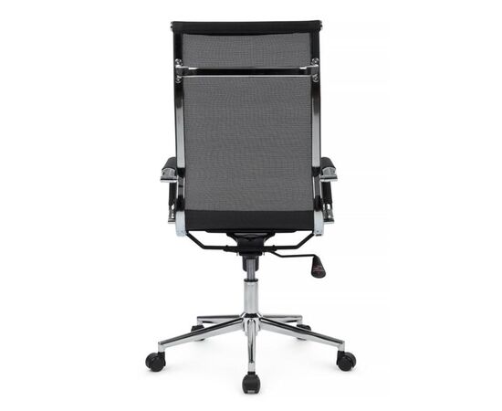 Кресло Хьюго RCH 57x56x109/119 6001-1SE Чёрный, Основной цвет: Чёрный, Ширина: 57, Высота: 119, Глубина: 56, Максимальная ширина: 57, Максимальная глубина: 56, Максимальная высота: 119, Вес: 12,6, Материал сиденья: сетка, Механизм: топ-ган, Подголовник: металлические хромированные, с накладками из сетки в цвет кресла, Цвет сиденья: Черный, Цвет спинки: Черный, Максимальная нагрузка: 120, Материал спинки: сетка, Гарантия: 1 год, Страна производитель: Китай, Объем: 0,288, Бренд: РИВА ООО, Артикул для сайта: 6001-1SE, изображение 4post-test