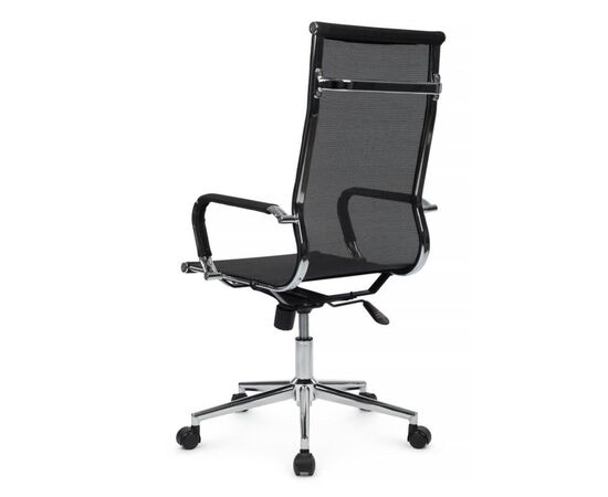 Кресло Хьюго RCH 57x56x109/119 6001-1SE Чёрный, Основной цвет: Чёрный, Ширина: 57, Высота: 119, Глубина: 56, Максимальная ширина: 57, Максимальная глубина: 56, Максимальная высота: 119, Вес: 12,6, Материал сиденья: сетка, Механизм: топ-ган, Подголовник: металлические хромированные, с накладками из сетки в цвет кресла, Цвет сиденья: Черный, Цвет спинки: Черный, Максимальная нагрузка: 120, Материал спинки: сетка, Гарантия: 1 год, Страна производитель: Китай, Объем: 0,288, Бренд: РИВА ООО, Артикул для сайта: 6001-1SE, изображение 5post-test