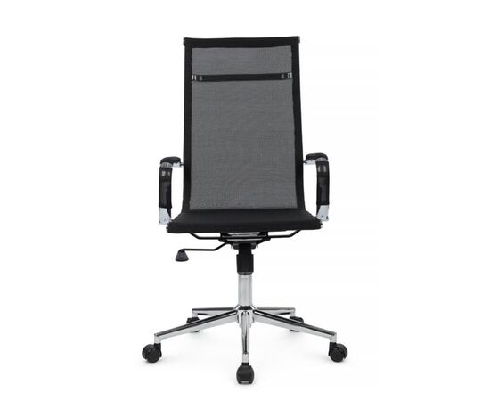 Кресло Хьюго RCH 57x56x109/119 6001-1SE Чёрный, Основной цвет: Чёрный, Ширина: 57, Высота: 119, Глубина: 56, Максимальная ширина: 57, Максимальная глубина: 56, Максимальная высота: 119, Вес: 12,6, Материал сиденья: сетка, Механизм: топ-ган, Подголовник: металлические хромированные, с накладками из сетки в цвет кресла, Цвет сиденья: Черный, Цвет спинки: Черный, Максимальная нагрузка: 120, Материал спинки: сетка, Гарантия: 1 год, Страна производитель: Китай, Объем: 0,288, Бренд: РИВА ООО, Артикул для сайта: 6001-1SE, изображение 8post-test