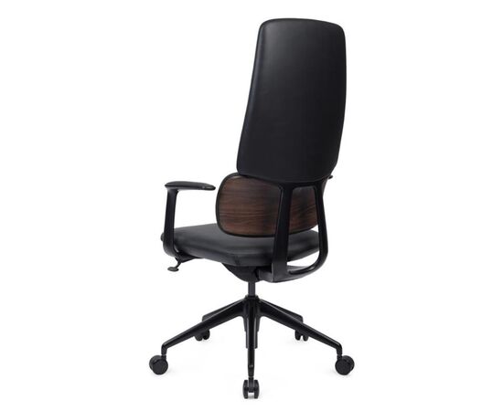 Кресло Аворио 64x61x118/128 FK014-A12 Чёрный, Основной цвет: Чёрный, Ширина: 64, Высота: 128, Глубина: 61, Максимальная ширина: 64, Максимальная глубина: 61, Максимальная высота: 128, Вес: 23,4, Материал сиденья: натуральная кожа/экокожа, Механизм: синхромеханизм со слайдером с фиксацией в 3 положениях, Подголовник: черный алюминий, с накладками из натуральной кожи в цвет кресла, Цвет сиденья: Черный, Цвет спинки: Черный, Максимальная нагрузка: 150, Материал спинки: натуральная кожа/экокожа, Гарантия: 5 лет, Страна производитель: Китай, Объем: 0,242, Бренд: РИВА ООО, Артикул для сайта: FK014-A12, изображение 4post-test