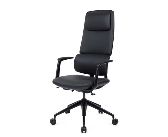Кресло Аворио 64x61x118/128 FK014-A12 Чёрный, Основной цвет: Чёрный, Ширина: 64, Высота: 128, Глубина: 61, Максимальная ширина: 64, Максимальная глубина: 61, Максимальная высота: 128, Вес: 23,4, Материал сиденья: натуральная кожа/экокожа, Механизм: синхромеханизм со слайдером с фиксацией в 3 положениях, Подголовник: черный алюминий, с накладками из натуральной кожи в цвет кресла, Цвет сиденья: Черный, Цвет спинки: Черный, Максимальная нагрузка: 150, Материал спинки: натуральная кожа/экокожа, Гарантия: 5 лет, Страна производитель: Китай, Объем: 0,242, Бренд: РИВА ООО, Артикул для сайта: FK014-A12, изображение 6post-test