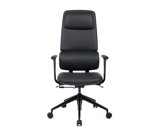 Кресло Аворио 64x61x118/128 FK014-A12 Чёрный, Основной цвет: Чёрный, Ширина: 64, Высота: 128, Глубина: 61, Максимальная ширина: 64, Максимальная глубина: 61, Максимальная высота: 128, Вес: 23,4, Материал сиденья: натуральная кожа/экокожа, Механизм: синхромеханизм со слайдером с фиксацией в 3 положениях, Подголовник: черный алюминий, с накладками из натуральной кожи в цвет кресла, Цвет сиденья: Черный, Цвет спинки: Черный, Максимальная нагрузка: 150, Материал спинки: натуральная кожа/экокожа, Гарантия: 5 лет, Страна производитель: Китай, Объем: 0,242, Бренд: РИВА ООО, Артикул для сайта: FK014-A12, изображение 7post-test