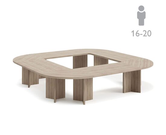 ЛАВА/ТЕРРА/LAVA/TERRA Стол переговоров 360x360xh76 Conference table 360x360_Гавана Гавана, Основной цвет: Гавана, Ширина: 360, Высота: 76, Глубина: 360, Максимальная ширина: 360, Максимальная глубина: 360, Максимальная высота: 76, Вес: 383, Объем: 0,724, Бренд: ЦЕНТРЭКСИМ ООО, Артикул для сайта: Conference table 360x360_Гавана, изображение 2post-test