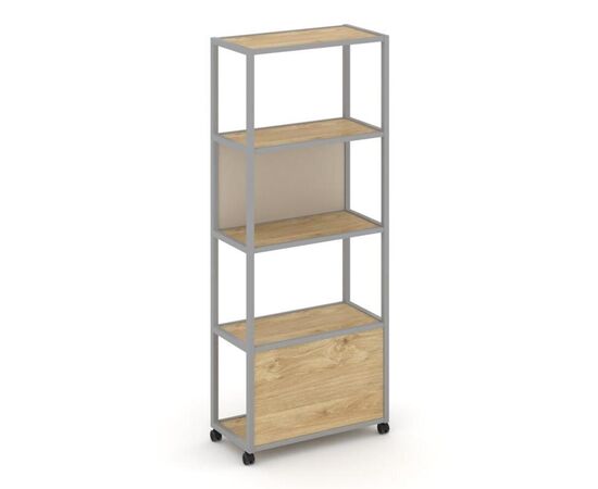 Шелф Мобайл Стеллаж 5 уровней 1 секция 600x400x2000 VR.LT-STK-503.06 Тиквуд Светлый/Металл Серый/W-04, Основной цвет: Тиквуд Светлый/Металл Серый/W-04, Ширина: 600, Высота: 2000, Глубина: 400, Максимальная ширина: 600, Максимальная глубина: 400, Максимальная высота: 2000, Объем: 0,109, Бренд: РИВА ООО, Артикул для сайта: VR.LT-STK-503.06, изображение 2post-test