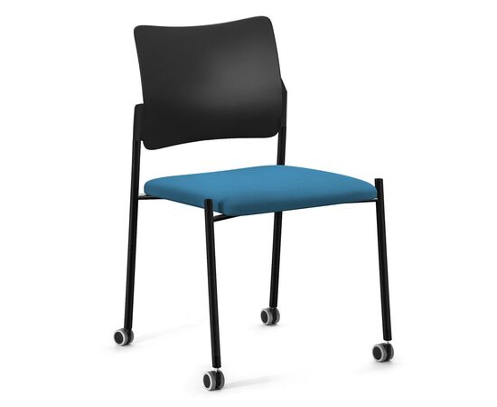 ПИНКО/PINKO Кресло на черных колесах без подлокотников 44/53x45/48xh79 Pinko plastic cast black SLW 58 noArms ЧЕРНЫЙ/ГОЛУБ/ЧЕРНЫЙ, Основной цвет: ЧЕРНЫЙ/ГОЛУБ/ЧЕРНЫЙ, Ширина: 53, Высота: 79, Глубина: 48, Максимальная ширина: 53, Максимальная глубина: 48, Минимальная ширина: 44, Максимальная высота: 79, Минимальная глубина: 45, Вес: 8, Объем: 0,12, Бренд: ЦЕНТРЭКСИМ ООО, Артикул для сайта: Pinko plastic cast black SLW 58 noArms, изображение 2post-test