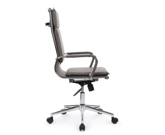 Кресло Хьюго RCH 57x56x109/119 6003-1SE Серый, Основной цвет: Серый, Ширина: 57, Высота: 119, Глубина: 56, Максимальная ширина: 57, Максимальная глубина: 56, Максимальная высота: 119, Вес: 14,8, Материал сиденья: экокожа, Механизм: топ-ган, Подголовник: металлические хромированные, с накладками из экокожи в цвет кресла, Цвет сиденья: Серый, Цвет спинки: Серый, Максимальная нагрузка: 120, Материал спинки: экокожа, Гарантия: 1 год, Страна производитель: Китай, Объем: 0,288, Бренд: РИВА ООО, Артикул для сайта: 6003-1SE, изображение 2post-test