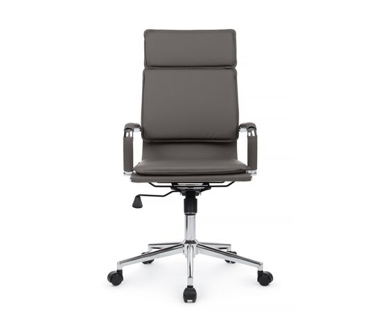 Кресло Хьюго RCH 57x56x109/119 6003-1SE Серый, Основной цвет: Серый, Ширина: 57, Высота: 119, Глубина: 56, Максимальная ширина: 57, Максимальная глубина: 56, Максимальная высота: 119, Вес: 14,8, Материал сиденья: экокожа, Механизм: топ-ган, Подголовник: металлические хромированные, с накладками из экокожи в цвет кресла, Цвет сиденья: Серый, Цвет спинки: Серый, Максимальная нагрузка: 120, Материал спинки: экокожа, Гарантия: 1 год, Страна производитель: Китай, Объем: 0,288, Бренд: РИВА ООО, Артикул для сайта: 6003-1SE, изображение 9post-test
