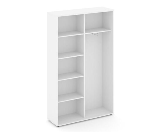 Стайл Проджект Шкаф-купе комбинированный 1200x400x1982 SN.SHK.E-002 Белый/Черный Ручки, Основной цвет: Белый/Черный Ручки, Ширина: 1200, Высота: 1982, Глубина: 400, Максимальная ширина: 1200, Максимальная глубина: 400, Максимальная высота: 1982, Объем: 0,138, Бренд: РИВА ООО, Артикул для сайта: SN.SHK.E-002, изображение 2post-test