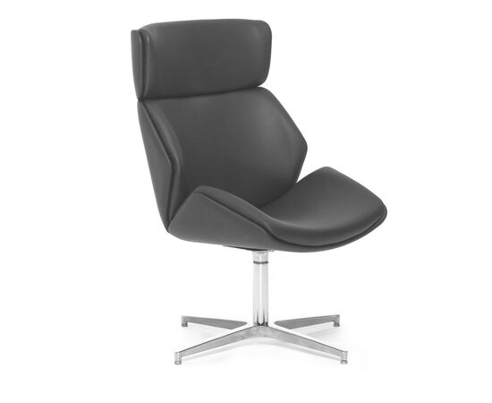 ШАРМ/CHARM Кресло высокое лаунж 48/63x46/64xh97 CHARM/A UPH Rio Black ЧЕРН/ПОЛ.АЛЮМ., Основной цвет: ЧЕРН/ПОЛ.АЛЮМ., Ширина: 63, Высота: 97, Глубина: 64, Максимальная ширина: 63, Максимальная глубина: 64, Минимальная ширина: 48, Максимальная высота: 97, Минимальная глубина: 46, Вес: 19,8, Объем: 0,6, Бренд: ЦЕНТРЭКСИМ ООО, Артикул для сайта: CHARM/A UPH Rio Black, изображение 2post-test