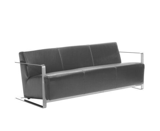 ВЬЕСТЕ/VIESTE Диван 3-местный 180x86xh70 VIESTE 3P 4830 490DC Чёрный, Основной цвет: Чёрный, Ширина: 180, Высота: 70, Глубина: 86, Максимальная ширина: 180, Максимальная глубина: 86, Максимальная высота: 70, Вес: 66, Объем: 1,05, Бренд: ЦЕНТРЭКСИМ ООО, Артикул для сайта: VIESTE 3P 4830 490DC, изображение 2post-test
