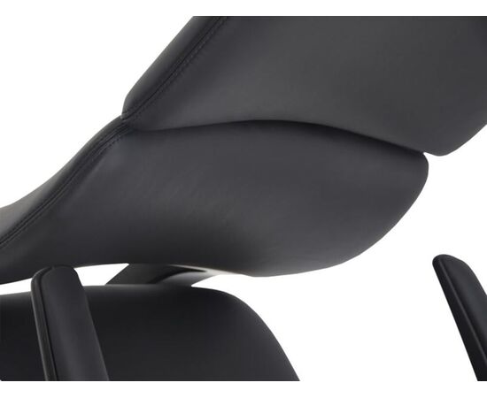 Кресло Венетто 64x65x116/124 FK013-A12 Чёрный, Основной цвет: Чёрный, Ширина: 64, Высота: 124, Глубина: 65, Максимальная ширина: 64, Максимальная глубина: 65, Максимальная высота: 124, Вес: 23,8, Материал сиденья: натуральная кожа/экокожа, Механизм: синхромеханизм с фиксацией в 4 положениях, Подголовник: черный алюминий, с накладками из кожи в цвет кресла, Цвет сиденья: Черный, Цвет спинки: Черный, Материал спинки: натуральная кожа/экокожа, Гарантия: 5 лет, Страна производитель: Китай, Максимальная нагрузка: 150, Бренд: РИВА ООО, Артикул для сайта: FK013-A12, изображение 8post-test