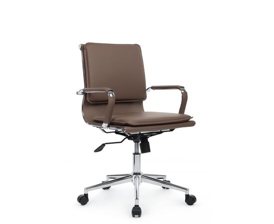 Кресло Хьюго RCH 57x56x92/102 6003-2SE Коричневый, Основной цвет: Коричневый, Ширина: 57, Высота: 102, Глубина: 56, Максимальная ширина: 57, Максимальная глубина: 56, Максимальная высота: 102, Вес: 13,9, Материал сиденья: экокожа, Механизм: топ-ган, Подголовник: металлические хромированные, с накладками из экокожи в цвет кресла, Цвет сиденья: Коричневый, Цвет спинки: Коричневый, Максимальная нагрузка: 120, Материал спинки: экокожа, Гарантия: 1 год, Страна производитель: Китай, Объем: 0,288, Бренд: РИВА ООО, Артикул для сайта: 6003-2SE, изображение 2post-test