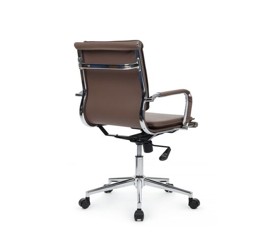 Кресло Хьюго RCH 57x56x92/102 6003-2SE Коричневый, Основной цвет: Коричневый, Ширина: 57, Высота: 102, Глубина: 56, Максимальная ширина: 57, Максимальная глубина: 56, Максимальная высота: 102, Вес: 13,9, Материал сиденья: экокожа, Механизм: топ-ган, Подголовник: металлические хромированные, с накладками из экокожи в цвет кресла, Цвет сиденья: Коричневый, Цвет спинки: Коричневый, Максимальная нагрузка: 120, Материал спинки: экокожа, Гарантия: 1 год, Страна производитель: Китай, Объем: 0,288, Бренд: РИВА ООО, Артикул для сайта: 6003-2SE, изображение 3post-test