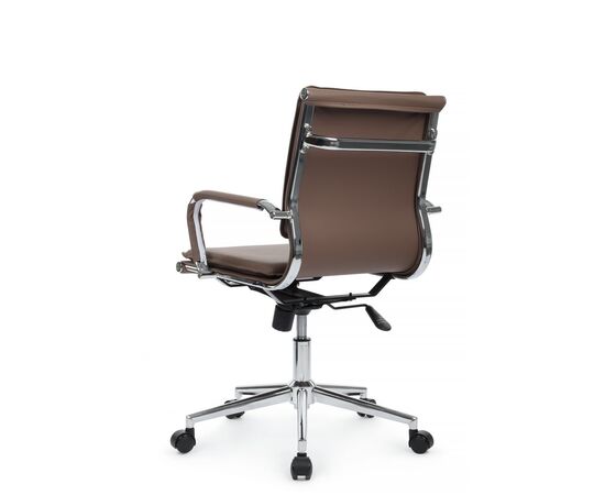 Кресло Хьюго RCH 57x56x92/102 6003-2SE Коричневый, Основной цвет: Коричневый, Ширина: 57, Высота: 102, Глубина: 56, Максимальная ширина: 57, Максимальная глубина: 56, Максимальная высота: 102, Вес: 13,9, Материал сиденья: экокожа, Механизм: топ-ган, Подголовник: металлические хромированные, с накладками из экокожи в цвет кресла, Цвет сиденья: Коричневый, Цвет спинки: Коричневый, Максимальная нагрузка: 120, Материал спинки: экокожа, Гарантия: 1 год, Страна производитель: Китай, Объем: 0,288, Бренд: РИВА ООО, Артикул для сайта: 6003-2SE, изображение 5post-test