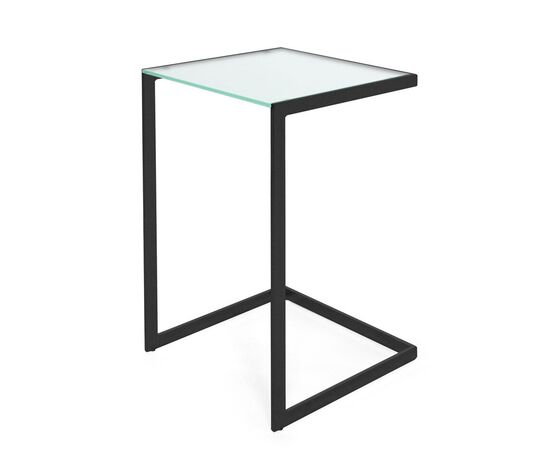 ТАУЭР/TOWER Стол кофейный 41x42xh70 TOWER black base matt glass матовый/черный, Основной цвет: матовый/черный, Ширина: 41, Высота: 70, Глубина: 42, Максимальная ширина: 41, Максимальная глубина: 42, Максимальная высота: 70, Вес: 10, Объем: 0,15, Бренд: ЦЕНТРЭКСИМ ООО, Артикул для сайта: TOWER black base matt glass, изображение 2post-test