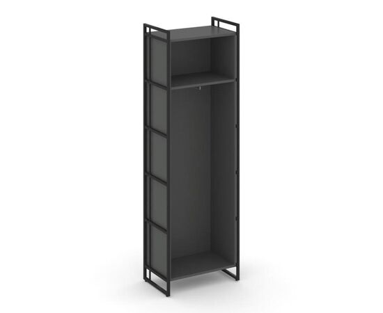 Рифт Гардероб 640x396x2010 RF.GB-51 (R) Антрацит NEW/Металл Черный/Черный Ручки, Основной цвет: Антрацит NEW/Металл Черный/Черный Ручки, Ширина: 640, Высота: 2010, Глубина: 396, Максимальная ширина: 640, Максимальная глубина: 396, Максимальная высота: 2010, Объем: 0,087, Бренд: РИВА ООО, Артикул для сайта: RF.GB-51 (R), изображение 2post-test