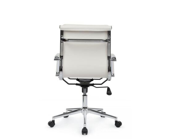 Кресло Хьюго RCH 57x56x92/102 6003-2SE Белый, Основной цвет: Белый, Ширина: 57, Высота: 102, Глубина: 56, Максимальная ширина: 57, Максимальная глубина: 56, Максимальная высота: 102, Вес: 13,9, Материал сиденья: экокожа, Механизм: топ-ган, Подголовник: металлические хромированные, с накладками из экокожи в цвет кресла, Цвет сиденья: Белый, Цвет спинки: Белый, Максимальная нагрузка: 120, Материал спинки: экокожа, Гарантия: 1 год, Страна производитель: Китай, Объем: 0,288, Бренд: РИВА ООО, Артикул для сайта: 6003-2SE, изображение 4post-test