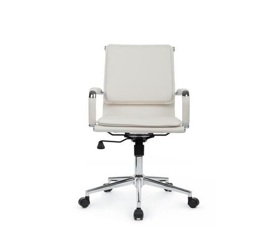 Кресло Хьюго RCH 57x56x92/102 6003-2SE Белый, Основной цвет: Белый, Ширина: 57, Высота: 102, Глубина: 56, Максимальная ширина: 57, Максимальная глубина: 56, Максимальная высота: 102, Вес: 13,9, Материал сиденья: экокожа, Механизм: топ-ган, Подголовник: металлические хромированные, с накладками из экокожи в цвет кресла, Цвет сиденья: Белый, Цвет спинки: Белый, Максимальная нагрузка: 120, Материал спинки: экокожа, Гарантия: 1 год, Страна производитель: Китай, Объем: 0,288, Бренд: РИВА ООО, Артикул для сайта: 6003-2SE, изображение 8post-test