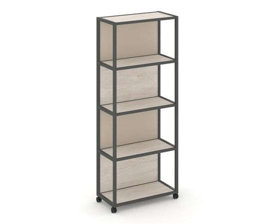 Шелф Мобайл Стеллаж 5 уровней 1 секция 800x400x2000 VR.LT-STK-504.08 Денвер Светлый/Металл Антрацит/W-04, Основной цвет: Денвер Светлый/Металл Антрацит/W-04, Ширина: 800, Высота: 2000, Глубина: 400, Максимальная ширина: 800, Максимальная глубина: 400, Максимальная высота: 2000, Объем: 0,127, Бренд: РИВА ООО, Артикул для сайта: VR.LT-STK-504.08, изображение 2post-test