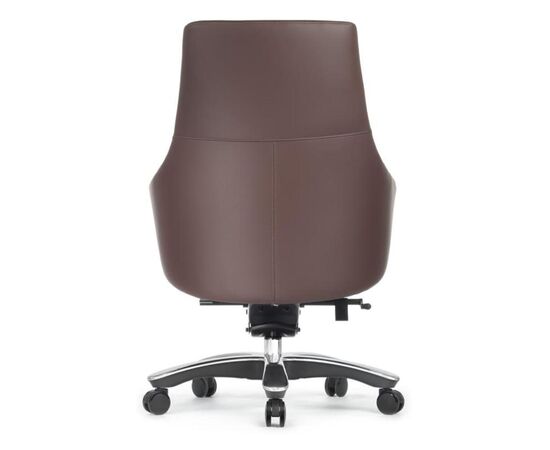 Кресло Джотто-M 68x68x107/113 B1904 Коричневый, Основной цвет: Коричневый, Ширина: 68, Высота: 113, Глубина: 68, Максимальная ширина: 68, Максимальная глубина: 68, Максимальная высота: 113, Вес: 29, Материал сиденья: натуральная кожа/экокожа, Механизм: синхромеханизм, Подголовник: обтянутые кожей в цвет кресла, Цвет сиденья: Коричневый, Цвет спинки: Коричневый, Максимальная нагрузка: 250, Материал спинки: натуральная кожа/экокожа, Гарантия: 5 лет, Страна производитель: Китай, Объем: 0,51, Бренд: РИВА ООО, Артикул для сайта: B1904, изображение 4post-test