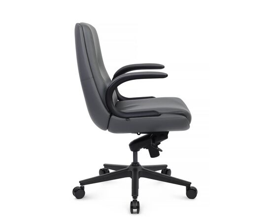 Кресло Данте-M 60x66x105/112 B2561-12 Антрацит, Основной цвет: Антрацит, Ширина: 60, Высота: 112, Глубина: 66, Максимальная ширина: 60, Максимальная глубина: 66, Максимальная высота: 112, Вес: 27, Материал сиденья: экокожа, Механизм: мультиблок, Подголовник: черный нейлон, с накладками из экокожи в цвет кресла, Цвет сиденья: Антрацит, Цвет спинки: Антрацит, Максимальная нагрузка: 150, Материал спинки: экокожа, Гарантия: 5 лет, Страна производитель: Китай, Объем: 0,216, Бренд: РИВА ООО, Артикул для сайта: B2561-12, изображение 2post-test