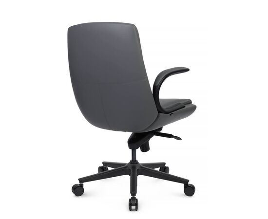 Кресло Данте-M 60x66x105/112 B2561-12 Антрацит, Основной цвет: Антрацит, Ширина: 60, Высота: 112, Глубина: 66, Максимальная ширина: 60, Максимальная глубина: 66, Максимальная высота: 112, Вес: 27, Материал сиденья: экокожа, Механизм: мультиблок, Подголовник: черный нейлон, с накладками из экокожи в цвет кресла, Цвет сиденья: Антрацит, Цвет спинки: Антрацит, Максимальная нагрузка: 150, Материал спинки: экокожа, Гарантия: 5 лет, Страна производитель: Китай, Объем: 0,216, Бренд: РИВА ООО, Артикул для сайта: B2561-12, изображение 3post-test