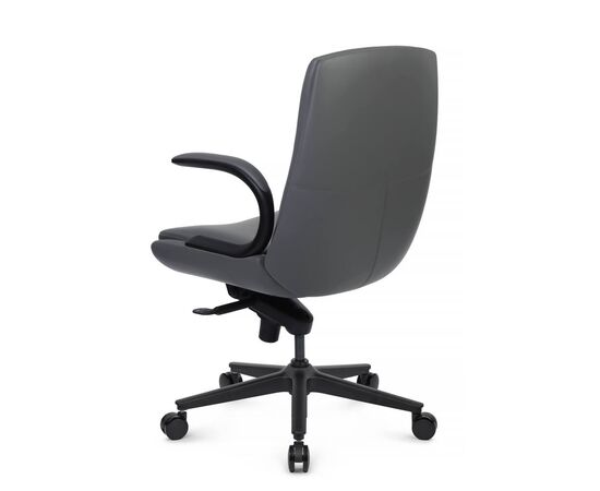 Кресло Данте-M 60x66x105/112 B2561-12 Антрацит, Основной цвет: Антрацит, Ширина: 60, Высота: 112, Глубина: 66, Максимальная ширина: 60, Максимальная глубина: 66, Максимальная высота: 112, Вес: 27, Материал сиденья: экокожа, Механизм: мультиблок, Подголовник: черный нейлон, с накладками из экокожи в цвет кресла, Цвет сиденья: Антрацит, Цвет спинки: Антрацит, Максимальная нагрузка: 150, Материал спинки: экокожа, Гарантия: 5 лет, Страна производитель: Китай, Объем: 0,216, Бренд: РИВА ООО, Артикул для сайта: B2561-12, изображение 5post-test
