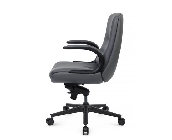Кресло Данте-M 60x66x105/112 B2561-12 Антрацит, Основной цвет: Антрацит, Ширина: 60, Высота: 112, Глубина: 66, Максимальная ширина: 60, Максимальная глубина: 66, Максимальная высота: 112, Вес: 27, Материал сиденья: экокожа, Механизм: мультиблок, Подголовник: черный нейлон, с накладками из экокожи в цвет кресла, Цвет сиденья: Антрацит, Цвет спинки: Антрацит, Максимальная нагрузка: 150, Материал спинки: экокожа, Гарантия: 5 лет, Страна производитель: Китай, Объем: 0,216, Бренд: РИВА ООО, Артикул для сайта: B2561-12, изображение 6post-test