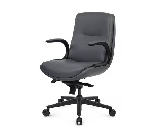 Кресло Данте-M 60x66x105/112 B2561-12 Антрацит, Основной цвет: Антрацит, Ширина: 60, Высота: 112, Глубина: 66, Максимальная ширина: 60, Максимальная глубина: 66, Максимальная высота: 112, Вес: 27, Материал сиденья: экокожа, Механизм: мультиблок, Подголовник: черный нейлон, с накладками из экокожи в цвет кресла, Цвет сиденья: Антрацит, Цвет спинки: Антрацит, Максимальная нагрузка: 150, Материал спинки: экокожа, Гарантия: 5 лет, Страна производитель: Китай, Объем: 0,216, Бренд: РИВА ООО, Артикул для сайта: B2561-12, изображение 7post-test