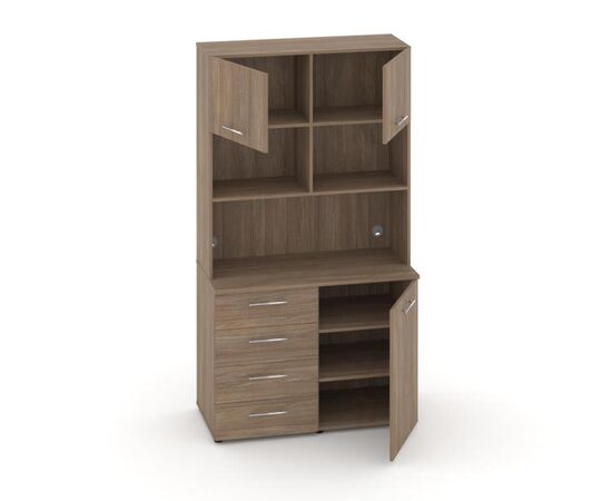 Фит Вариант № 2 1200x600/420x2178 MN-002 Дуб Аризона, Основной цвет: Дуб Аризона, Ширина: 1200, Высота: 2178, Глубина: 420, Максимальная ширина: 1200, Максимальная глубина: 420, Максимальная высота: 2178, Минимальная глубина: 600, Объем: 0,32, Бренд: РИВА ООО, Артикул для сайта: MN-002, изображение 2post-test