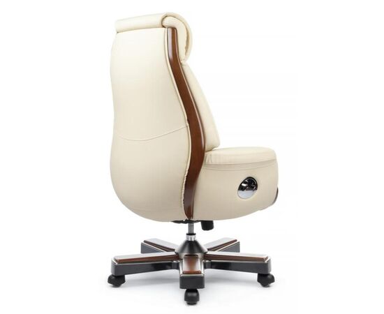 Кресло Байрон 78x73x120/128 YS1505A Кремовый, Основной цвет: Кремовый, Ширина: 78, Высота: 128, Глубина: 73, Максимальная ширина: 78, Максимальная глубина: 73, Максимальная высота: 128, Вес: 47, Материал сиденья: натуральная кожа/экокожа, Механизм: синхромеханизм, Подголовник: обтянутые кожей в цвет кресла, Цвет сиденья: Кремовый, Цвет спинки: Кремовый, Максимальная нагрузка: 150, Материал спинки: натуральная кожа/экокожа, Гарантия: 1 год, Страна производитель: Китай, Объем: 0,793, Бренд: РИВА ООО, Артикул для сайта: YS1505A, изображение 3post-test