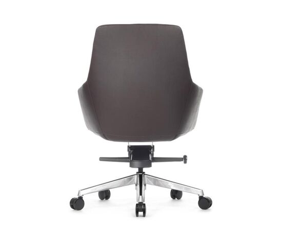 Кресло Соул-M 68x68x96/102 B1908 Темно-коричневый, Основной цвет: Темно-коричневый, Ширина: 68, Высота: 102, Глубина: 68, Максимальная ширина: 68, Максимальная глубина: 68, Максимальная высота: 102, Вес: 23, Материал сиденья: натуральная кожа/экокожа, Механизм: мультиблок, Подголовник: обтянутые кожей в цвет кресла, Цвет сиденья: Темно-коричневый, Цвет спинки: Темно-коричневый, Максимальная нагрузка: 250, Материал спинки: натуральная кожа/экокожа, Гарантия: 5 лет, Страна производитель: Китай, Объем: 0,478, Бренд: РИВА ООО, Артикул для сайта: B1908, изображение 4post-test