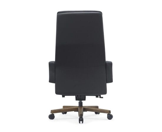 Кресло Рафаэль 68x69x120/125 A2119 Чёрный, Основной цвет: Чёрный, Ширина: 68, Высота: 125, Глубина: 69, Максимальная ширина: 68, Максимальная глубина: 69, Максимальная высота: 125, Вес: 38,8, Материал сиденья: натуральная кожа/экокожа, Механизм: синхромеханизм с фиксацией в 4 положениях, Подголовник: обтянутые кожей в цвет кресла, Цвет сиденья: Черный, Цвет спинки: Черный, Максимальная нагрузка: 250, Материал спинки: натуральная кожа/экокожа, Гарантия: 5 лет, Страна производитель: Китай, Объем: 0,658, Бренд: РИВА ООО, Артикул для сайта: A2119, изображение 4post-test