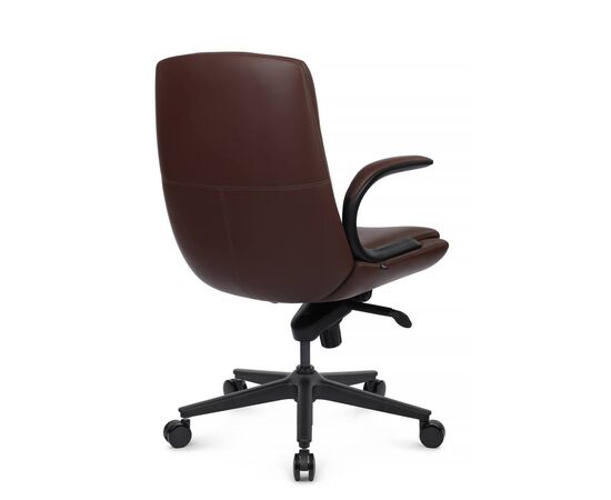 Кресло Данте-M 60x66x105/112 B2561-12 Темно-коричневый, Основной цвет: Темно-коричневый, Ширина: 60, Высота: 112, Глубина: 66, Максимальная ширина: 60, Максимальная глубина: 66, Максимальная высота: 112, Вес: 27, Материал сиденья: экокожа, Механизм: мультиблок, Подголовник: черный нейлон, с накладками из экокожи в цвет кресла, Цвет сиденья: Темно-коричневый, Цвет спинки: Темно-коричневый, Максимальная нагрузка: 150, Материал спинки: экокожа, Гарантия: 5 лет, Страна производитель: Китай, Объем: 0,216, Бренд: РИВА ООО, Артикул для сайта: B2561-12, изображение 3post-test