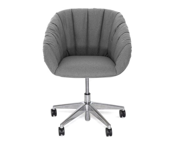 АЛМА МЯГК/ALMA SOFT Кресло посетителя на колесах 5-лучей 63x63xh75/83 ALMA SOFT 5star alum WM 160 СЕРЫЙ/АЛЮМ, Минимальная высота: 75, Основной цвет: СЕРЫЙ/АЛЮМ, Ширина: 63, Высота: 83, Глубина: 63, Максимальная ширина: 63, Максимальная глубина: 63, Максимальная высота: 83, Вес: 12, Объем: 0,56, Бренд: ЦЕНТРЭКСИМ ООО, Артикул для сайта: ALMA SOFT 5star alum WM 160, изображение 2post-test