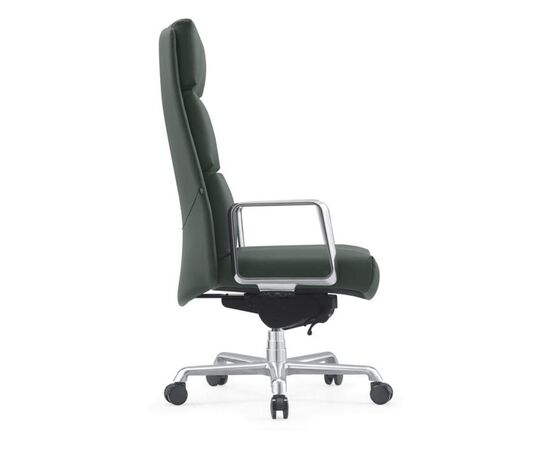 Кресло Ньюман 64x78x121/129 A2415 Зеленый, Основной цвет: Зеленый, Ширина: 64, Высота: 129, Глубина: 78, Максимальная ширина: 64, Максимальная глубина: 78, Максимальная высота: 129, Вес: 28, Материал сиденья: натуральная кожа/экокожа, Механизм: синхромеханизм с фиксацией в 4 положениях, Подголовник: алюминий, съемные пластиковые накладки, Цвет сиденья: Зеленый, Цвет спинки: Зеленый, Максимальная нагрузка: 250, Материал спинки: натуральная кожа/экокожа, Гарантия: 5 лет, Страна производитель: Китай, Объем: 0,311, Бренд: РИВА ООО, Артикул для сайта: A2415, изображение 2post-test