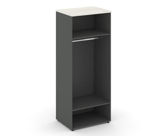 Стайл Проджект Гардероб широкий глубокий 796x600x1982 SN.GB.E-004 Антрацит NEW/Дуб Наварра/Черный Ручки, Основной цвет: Антрацит NEW/Дуб Наварра/Черный Ручки, Ширина: 796, Высота: 1982, Глубина: 600, Максимальная ширина: 796, Максимальная глубина: 600, Максимальная высота: 1982, Объем: 0,111, Бренд: РИВА ООО, Артикул для сайта: SN.GB.E-004, изображение 2post-test