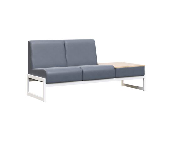Модуль Диван двухместный столик универсальный 1855x700x800 MD.D2-ST2 Oregon 17/Акация Лорка/Металл Белый, Основной цвет: Oregon 17/Акация Лорка/Металл Белый, Ширина: 1855, Высота: 800, Глубина: 700, Максимальная ширина: 1855, Максимальная глубина: 700, Максимальная высота: 800, Объем: 0,57, Бренд: РИВА ООО, Артикул для сайта: MD.D2-ST2, изображение 3post-test