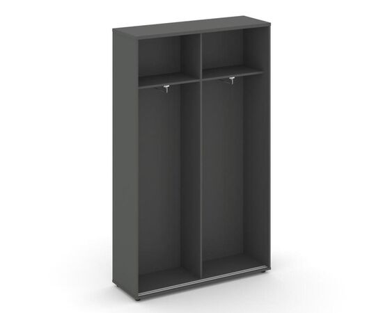 Стайл Проджект Шкаф-купе для одежды 1200x400x1982 SN.SHK-003 Антрацит NEW/Вяз Благородный/Черный Ручки, Основной цвет: Антрацит NEW/Вяз Благородный/Черный Ручки, Ширина: 1200, Высота: 1982, Глубина: 400, Максимальная ширина: 1200, Максимальная глубина: 400, Максимальная высота: 1982, Объем: 0,155, Бренд: РИВА ООО, Артикул для сайта: SN.SHK-003, изображение 2post-test