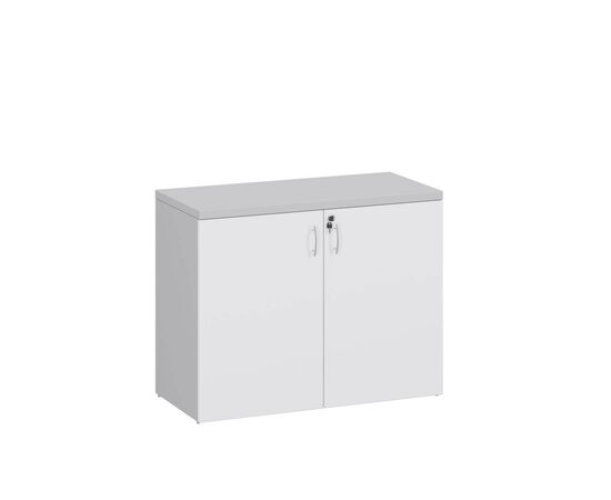 УНИ/UNI Шкаф низкий 2 двери 90x42xh71 HM38311.H БЕЛЫЙ/СЕРЫЙ АЛЮМ, Основной цвет: БЕЛЫЙ/СЕРЫЙ АЛЮМ, Ширина: 90, Высота: 71, Глубина: 42, Максимальная ширина: 90, Максимальная глубина: 42, Максимальная высота: 71, Вес: 37, Объем: 0,091, Бренд: ЦЕНТРЭКСИМ ООО, Артикул для сайта: HM38311.H, изображение 2post-test