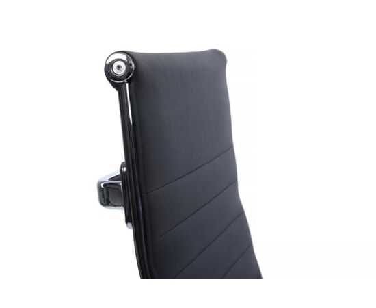 Кресло Хьюго RCH 57x56x109/119 6002-1SE Чёрный, Основной цвет: Чёрный, Ширина: 57, Высота: 119, Глубина: 56, Максимальная ширина: 57, Максимальная глубина: 56, Максимальная высота: 119, Вес: 12,6, Материал сиденья: экокожа, Механизм: топ-ган, Подголовник: металлические хромированные, с накладками из экокожи в цвет кресла, Цвет сиденья: Черный, Цвет спинки: Черный, Максимальная нагрузка: 120, Материал спинки: экокожа, Гарантия: 1 год, Страна производитель: Китай, Объем: 0,288, Бренд: РИВА ООО, Артикул для сайта: 6002-1SE, изображение 9post-test