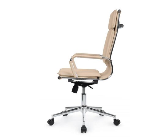 Кресло Хьюго RCH 57x56x109/119 6003-1SE Бежевый, Основной цвет: Бежевый, Ширина: 57, Высота: 119, Глубина: 56, Максимальная ширина: 57, Максимальная глубина: 56, Максимальная высота: 119, Вес: 14,8, Материал сиденья: экокожа, Механизм: топ-ган, Подголовник: металлические хромированные, с накладками из экокожи в цвет кресла, Цвет сиденья: Бежевый, Цвет спинки: Бежевый, Максимальная нагрузка: 120, Материал спинки: экокожа, Гарантия: 1 год, Страна производитель: Китай, Объем: 0,288, Бренд: РИВА ООО, Артикул для сайта: 6003-1SE, изображение 6post-test